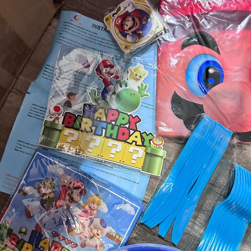 Super Mario Birthday Party Supplies